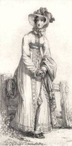 Regency Era Women’s Fashion: Pelisse coat, October 1820, Ackermann